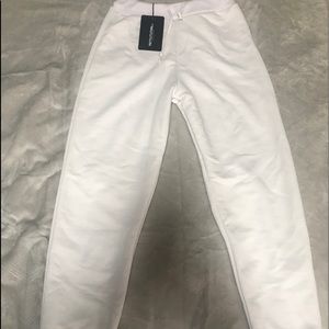 Pretty little thing white joggers